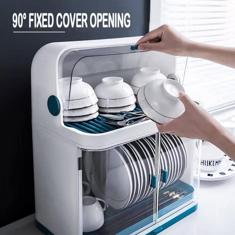 2 Layer Dish Rack With Cover Kitchen Dish Rack Drainer Dish Organizer Kitchen Organizer (Category: Food Organization & Storage) located in Manila. Submitted by asstditems (Listing ID 1409583320, Image 3). Description: .