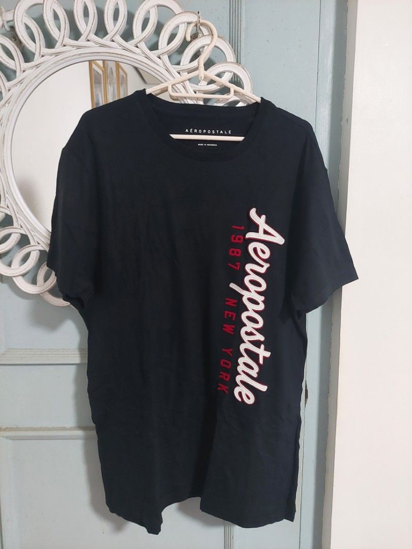 Aeropostale Shirt for Men - Large (Category: Tshirts & Polo Shirts ) located in Paranaque City. Submitted by coolfinds23 (Listing ID 1409489766, Image 1). Description: Aeropostale Shirt for Men Size: Large Color: Black Length: 30 in. Chest: 22 in. Lightly used and still in good condition. RFS: Decluttering MOP: GCash/Bank transfer Shipping c/o buyer *No returns and cancellations. *Pre-loved item. *Color on photo may be slightly different than act
