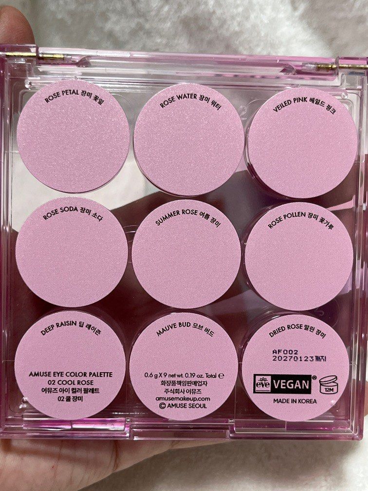 Amuse eye color palette 02 cool rose (Category: Makeup) located in Cabuyao City. Submitted by signedbyk (Listing ID 1409562590, Image 2). Description: .