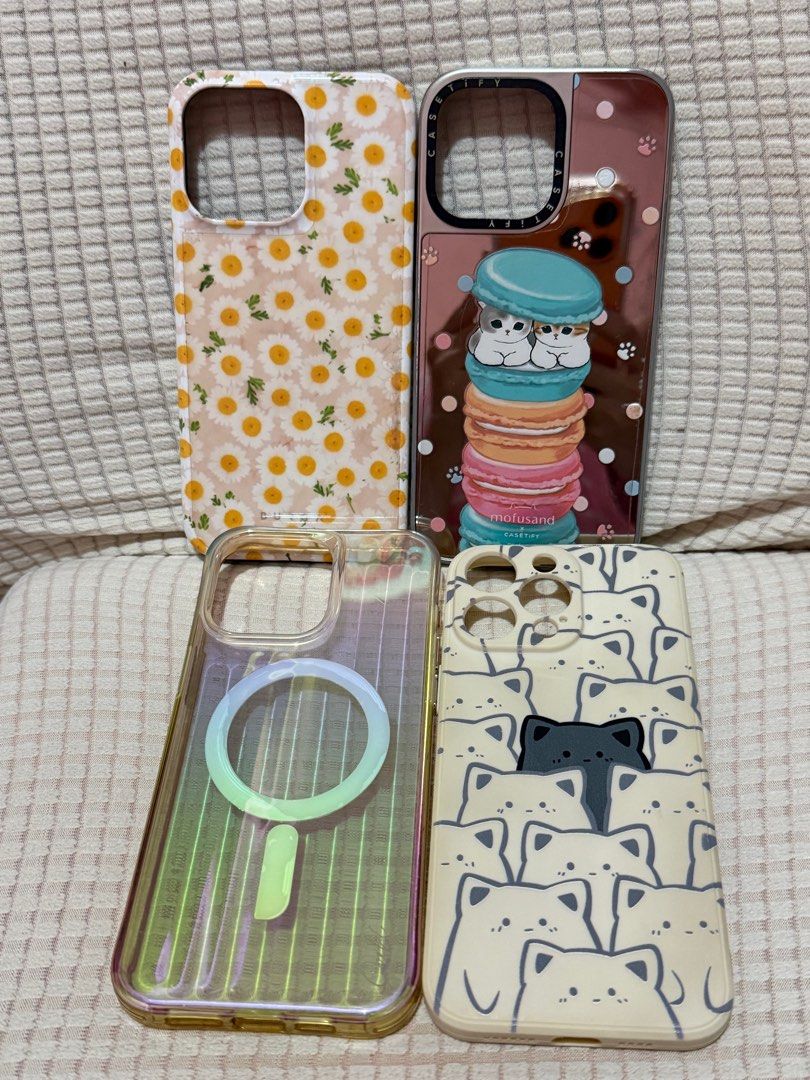 Authentic Mofusand Casetify Case Iphone 15 Pro Max (Category: Cases & Sleeves) located in Manila. Submitted by ideclutteranything (Listing ID 1409611007, Image 2). Description: Selling Authentic Casetify x Mofusand Case ✔️magsafe Please manage expectations: has physical signs of usage and sides have fadings. See pics Glass part is protected with hydrogel film Free: giving all these for free since still functionable Authentic Sunflower Burga case 