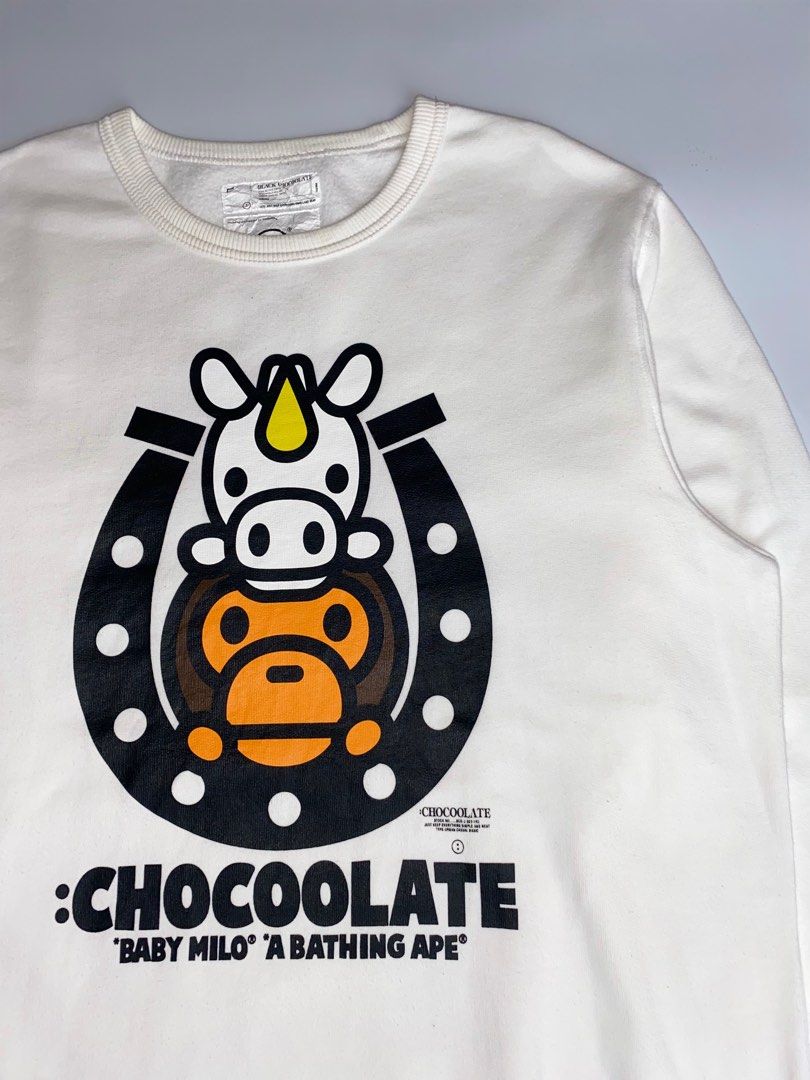 BAPE Chocolate Baby Milo Sweatshirt (Category: Coats, Jackets and Outerwear) located in Pasig City. Submitted by dopedept_ (Listing ID 1409480238, Image 2). Description: .