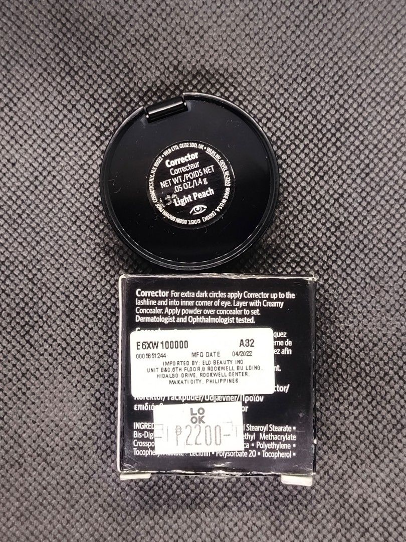 BOBBI B ROWN CORRECTOR (Category: Makeup) located in Bacoor. Submitted by aesthetic.bloom_01 (Listing ID 1409528212, Image 3). Description: BRAND NEW WITH BOX BOBBI BROWN CORRECTOR SHADE : LIGHT PEACH -ALL ITEMS ARE GUARANTEED AUTHENTIC OR MONEY BACK IF PROVEN FAKE 💯.