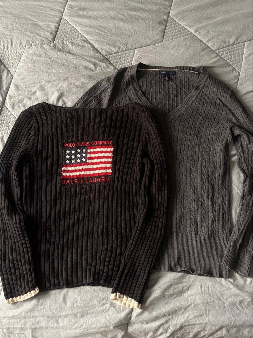 branded top sweater set (Category: Longsleeves) located in Angeles City. Submitted by sleepwsirens (Listing ID 1409498714, Image 1). Description: FREE SHIPPING no ww fits s-m, can only take both good condition, may be wrinkled from storage fairy fairycore soft girl coquette cottagecore classy girl vintage chic grunge acubi y2k streetwear twee elegant.