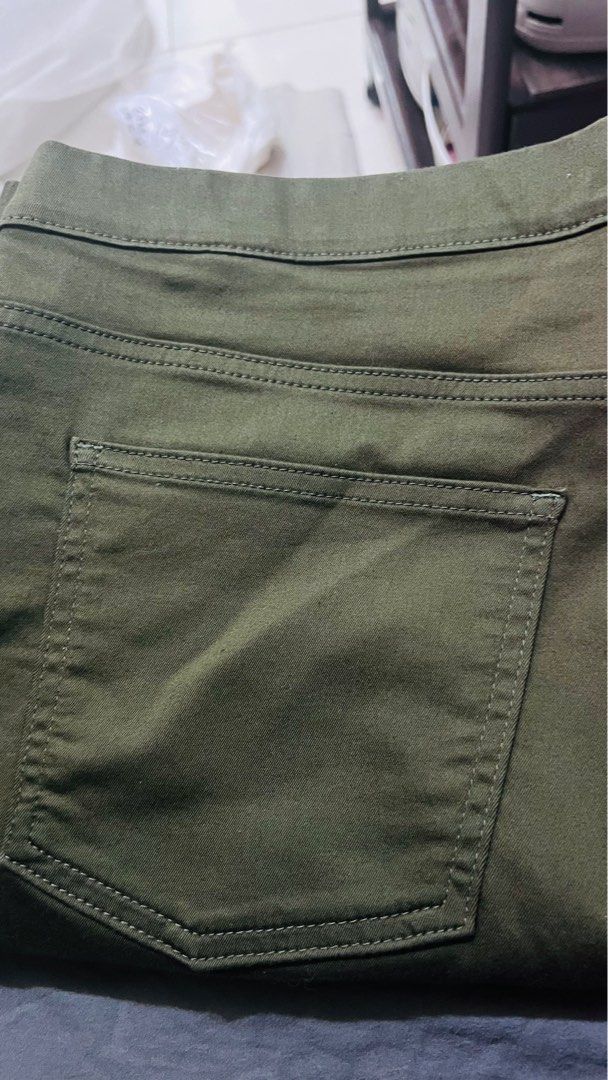 Bundle M&S Jeggings - Khaki and Blossom (Category: Jeans) located in Quezon City. Submitted by kishey (Listing ID 1409604393, Image 3). Description: Khaki is preloved Blossom is brand new. Color is lighter in actual. No fading or issues .