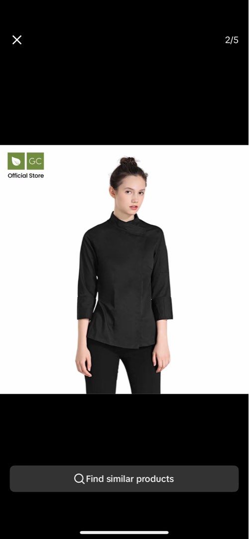 CHEF JACKET (Category: Coats, Jackets and Outerwear) located in Kuala Lumpur. Submitted by comot123__ (Listing ID 1409539328, Image 1). Description: Pakai sekali dua je sebab tak muat, beli harga 90 nak jual balik 75 je. still boleh nego. cutting perempuan tau. cantik terletak❤️.