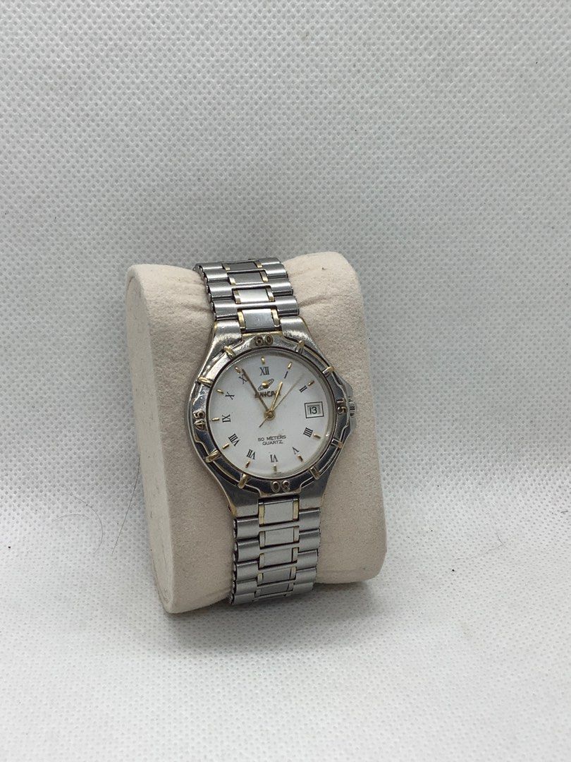 Enicar swiss watch 955 (Category: Luxury Watches) located in Navotas City. Submitted by p24_03158 (Listing ID 1409497339, Image 1). Description: Enicar swiss quartz watch eta cal.955 All orig With long bracelet Newly installed battery Swiss eta watch 955 same as tag heuer f1 classic movement 4,500 Navotas.