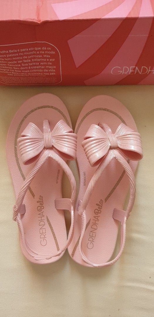 Grendha Bela - Sweet Pink (Category: Babies & Kids Fashion) located in Tagum. Submitted by minimelstuff (Listing ID 1409474693, Image 1). Description: - Grendha Bela Sophisticada sandals - Color: Sweet pink - Size: 12 (USA) - Design: Bow detail on front, ankle strap - Sole: Grendha Bela logo - Original Price: P1495.00.
