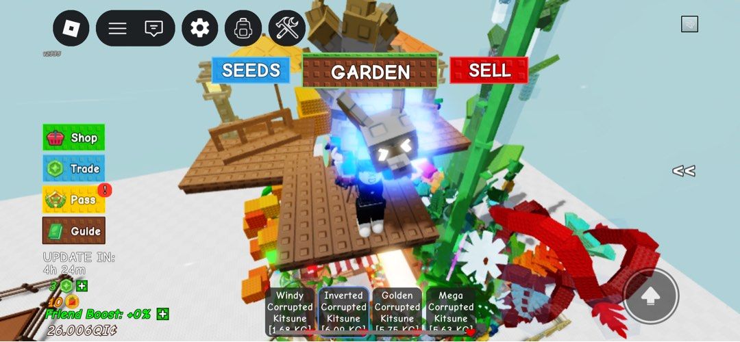Grow a Garden Corrupted kitsune (Category: Others) located in Pasig City. Submitted by molfindo0708 (Listing ID 1409584542, Image 3). Description: Selling a Corrupted kitsune For ₱150 (₱250 for mega mutation). Pet ability on 5th photo. Optional mutations: Mega: ₱250 Inverted: ₱150 Golden: ₱300 Windy: ₱150 Perfect for you and your Roblox garden! Get yours now! Only 4!.