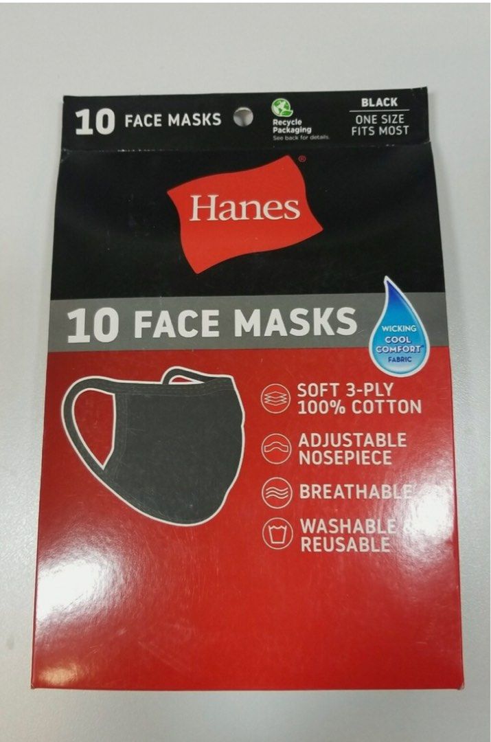 HANES Face Mask Available in White (Category: Face Masks & Face Shields) located in Calapan. Submitted by shakalak2 (Listing ID 1408622178, Image 3). Description: From 🇺🇸 399 per pack White available .