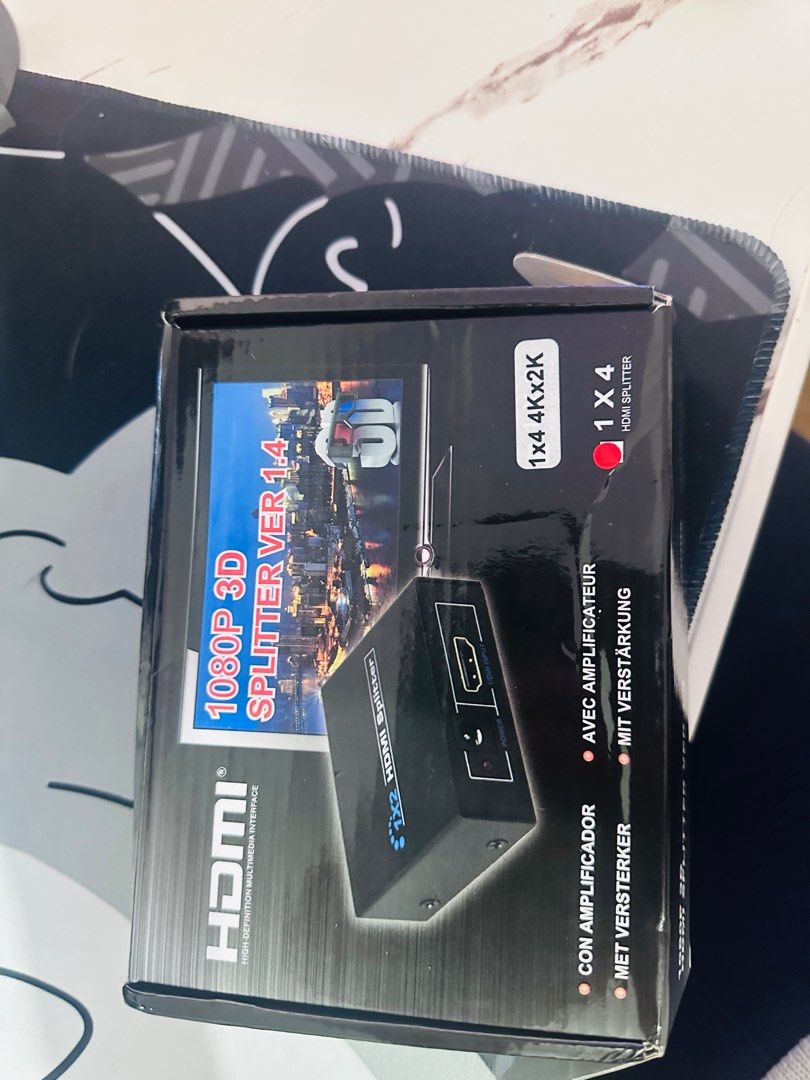 HDMI 1x4 4Kx2K Splitter (Category: Cables & Adaptors) located in Imus. Submitted by rdpubana1703040 (Listing ID 1409589051, Image 1). Description: no issue.