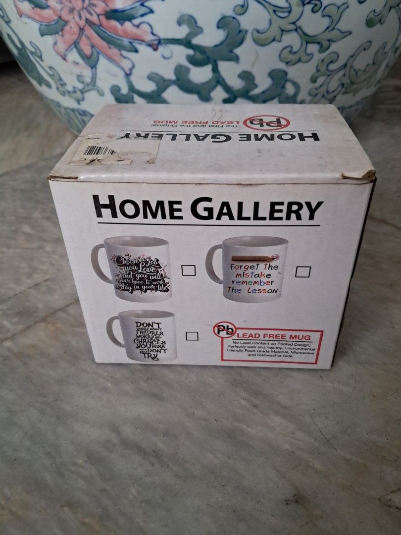Home Gallery Mug (Category: Coffee & Tea Tableware) located in Quezon City. Submitted by kate_168 (Listing ID 1409493223, Image 2). Description: Home Gallery Mug unused and with box MOP : Gcash or Cash upon in-person pick-up Delivery : c/o buyer Location : Quezon City.