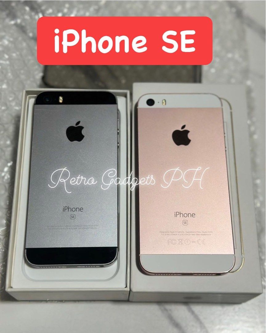 iPhone SE 1st Gen Rosegold Like New💯 (Category: Others) located in Manila. Submitted by yezdeal2017 (Listing ID 1409543039, Image 3). Description: 🎀📱 Rose Gold Classic Alert 📱🎀 DM us FB page: Retro Gadgets PH for fast transaction✅ Swipe to see the OG compact king 👑✨ iPhone SE (1st Gen) — maliit pero solid hanggang ngayon! 💗 Rose Gold Updated prices✅ 💾 128GB Storage 💸 5500 90% No FG 6k 90% With FG 6500 95% with FG Premium ₱7500 with box A