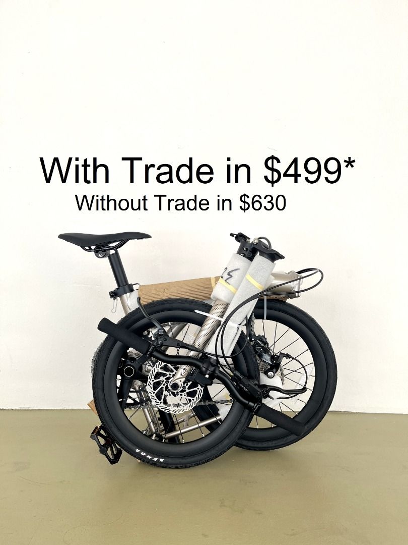 Java Neo Trifold (Category: Bicycles) located in Singapore. Submitted by scootzsg (Listing ID 1408441556, Image 1). Description: Java Neo Trifold Titanium Color ONLY Price: *$499 (brand new unopened box) (With trade in of Java folding bike bought from us Scootz) Price: w/o trade in $630 .