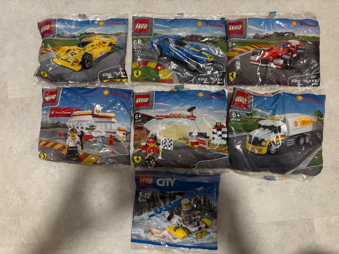 LEGO Ferrari & Shell V-Power Sets - New, Hobbies & Toys, Toys & Games on Carousell