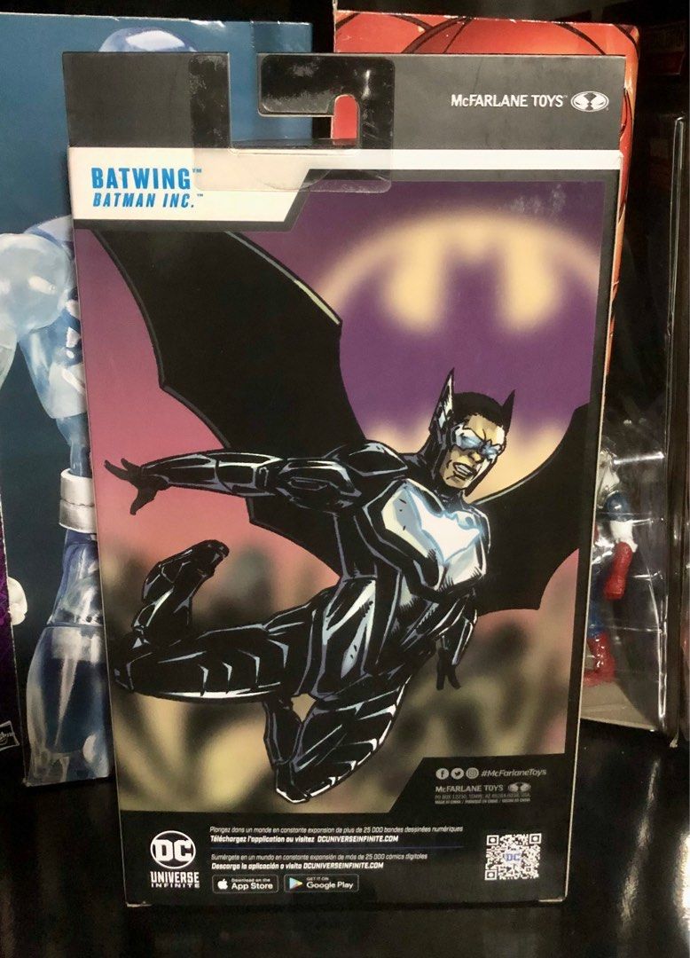 McFarlane Batwing (Category: Figurines & Statues) located in Binan City. Submitted by elf.0000 (Listing ID 1409542548, Image 2). Description: P1,150.00 plus shipping cost Sealed but box is not in mint condition Payment via gcash Ship thru jnt or lalamove.