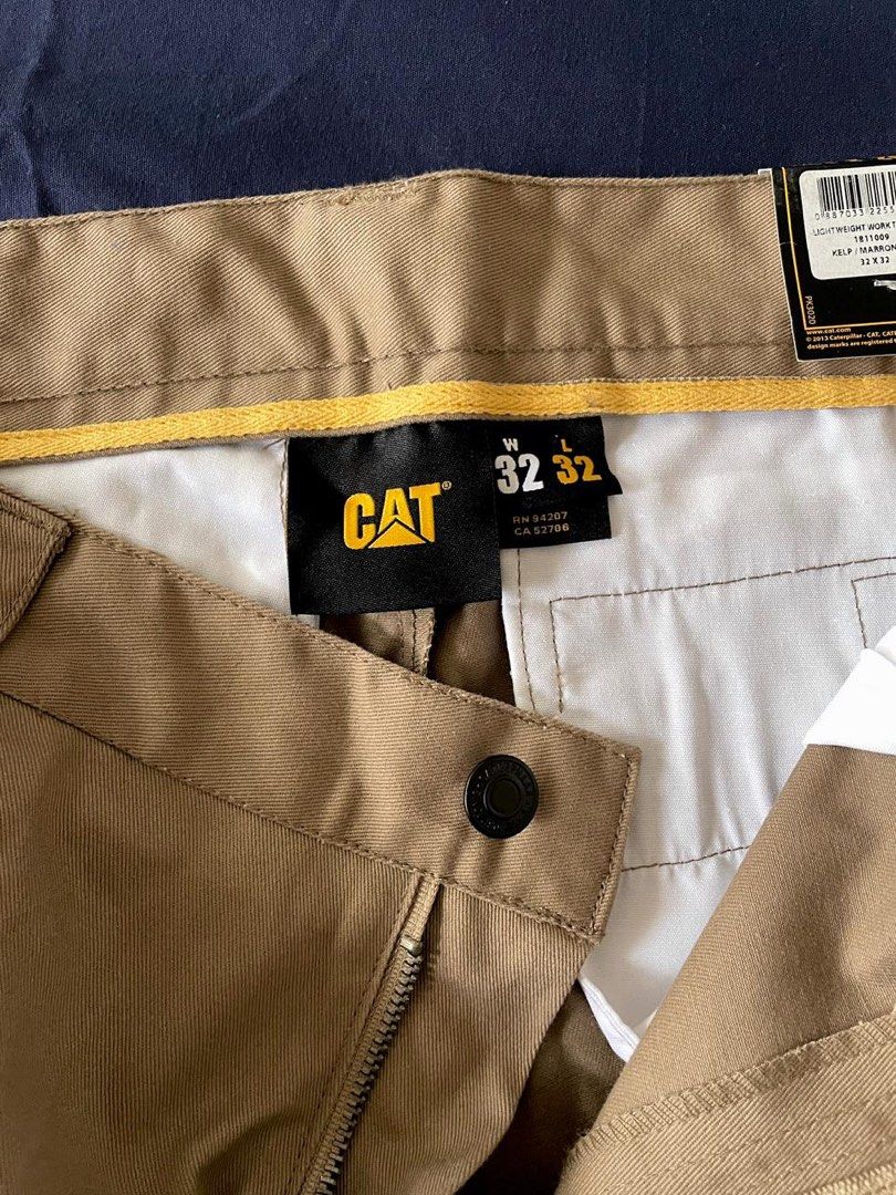 Mens Caterpillar Lightweight Work Pants (Category: Trousers) located in Makati City. Submitted by ryank21 (Listing ID 1409518607, Image 3). Description: Caterpillar Lightweight Work Pants for Men Brand: Caterpillar Size: 32x32 Color: Khaki Condition: Brand New Location: Makati.