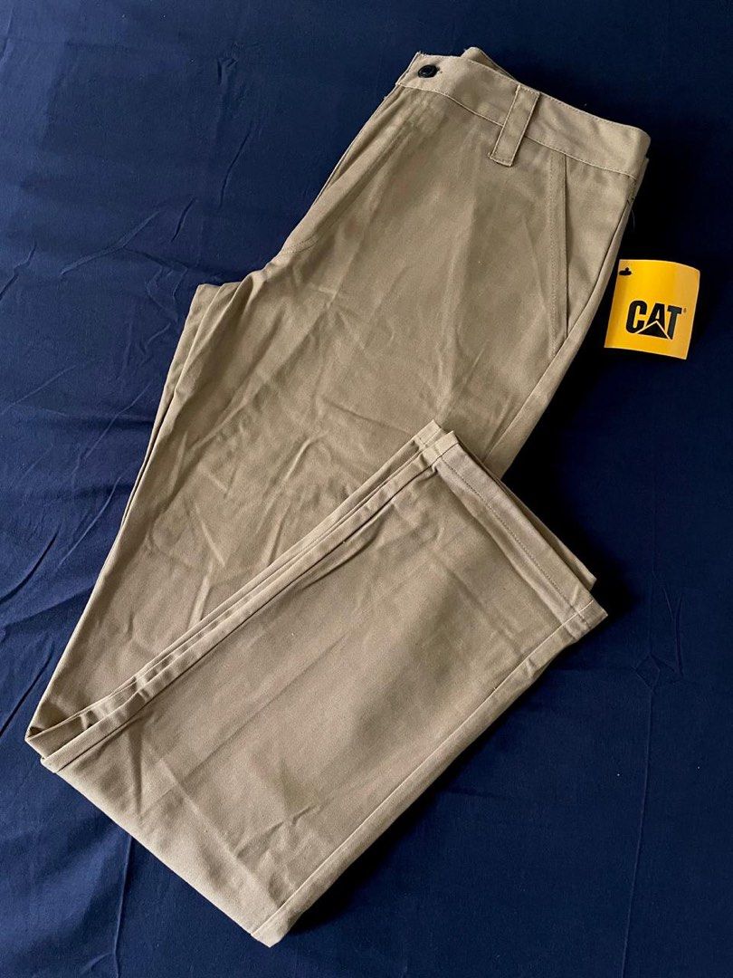 Mens Caterpillar Lightweight Work Pants (Category: Trousers) located in Makati City. Submitted by ryank21 (Listing ID 1409518607, Image 1). Description: Caterpillar Lightweight Work Pants for Men Brand: Caterpillar Size: 32x32 Color: Khaki Condition: Brand New Location: Makati.