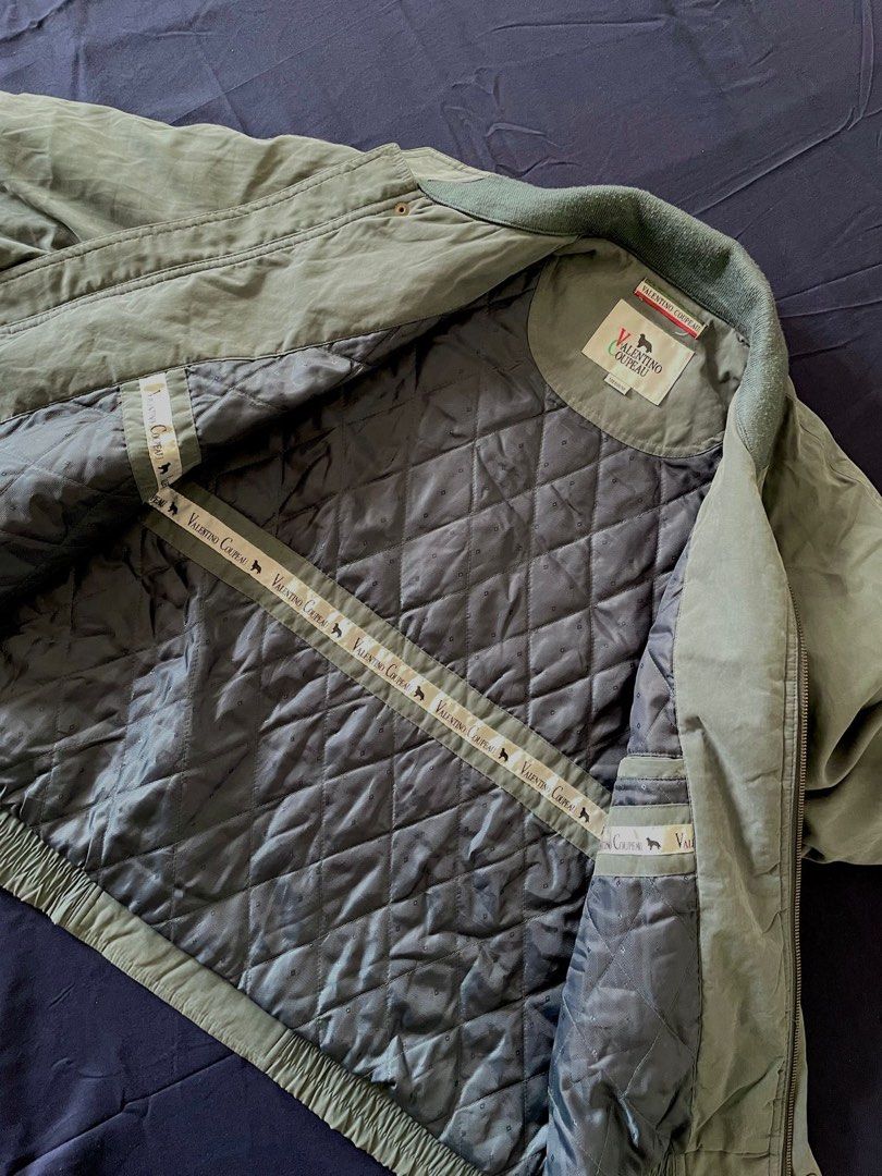 Mens Valentino Coupeau Jacket (Category: Coats, Jackets and Outerwear) located in Makati City. Submitted by ryank21 (Listing ID 1409520183, Image 3). Description: Valentino Coupeau Jacket for Men Brand: Valentino Coupeau Size: Medium Color: Muted Blue Green Condition: Used few times Location: Makati City.