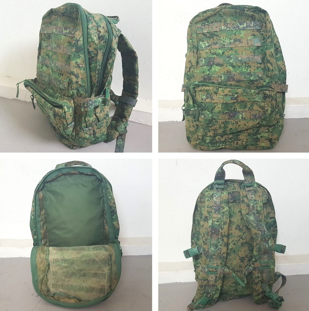 Military Camouflage Backpack, Tactical Haversack, Pixelised Utility Bag ...