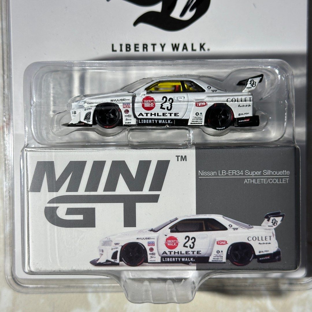 MINI GT LB-ER34 Super Silhouette 加藤涉親簽, 興趣及遊戲, 玩具