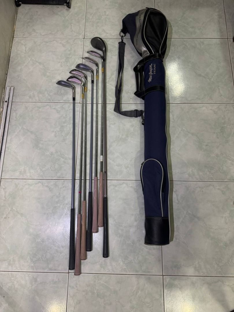 Mizuno Lady Mighty Golf Club Set (Category: Golf) located in Las Pinas. Submitted by sportyyyyy (Listing ID 1409598443, Image 1). Description: - Complete golf club set for ladies - Includes a Mizuno Lady Mighty driver - Irons from Maruman and Polborn - McGregor Tourney golf bag - Ideal for beginners or those looking to upgrade.