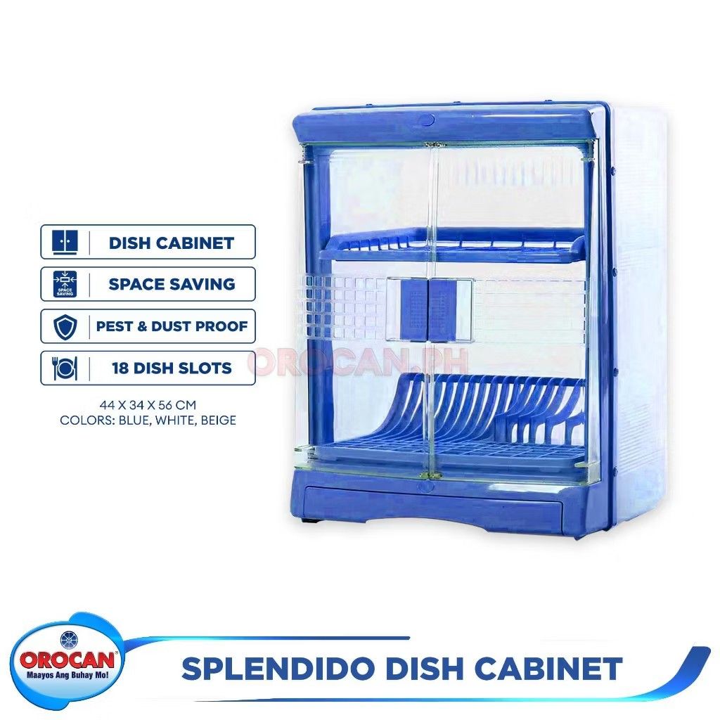 Orocan dish cabinet (Category: Food Organization & Storage) located in Bulacan. Submitted by sansan112424 (Listing ID 1409528991, Image 1). Description: for sale, free na yung zooey dish cabinet. see 2nd pic. pick up only. muzon..