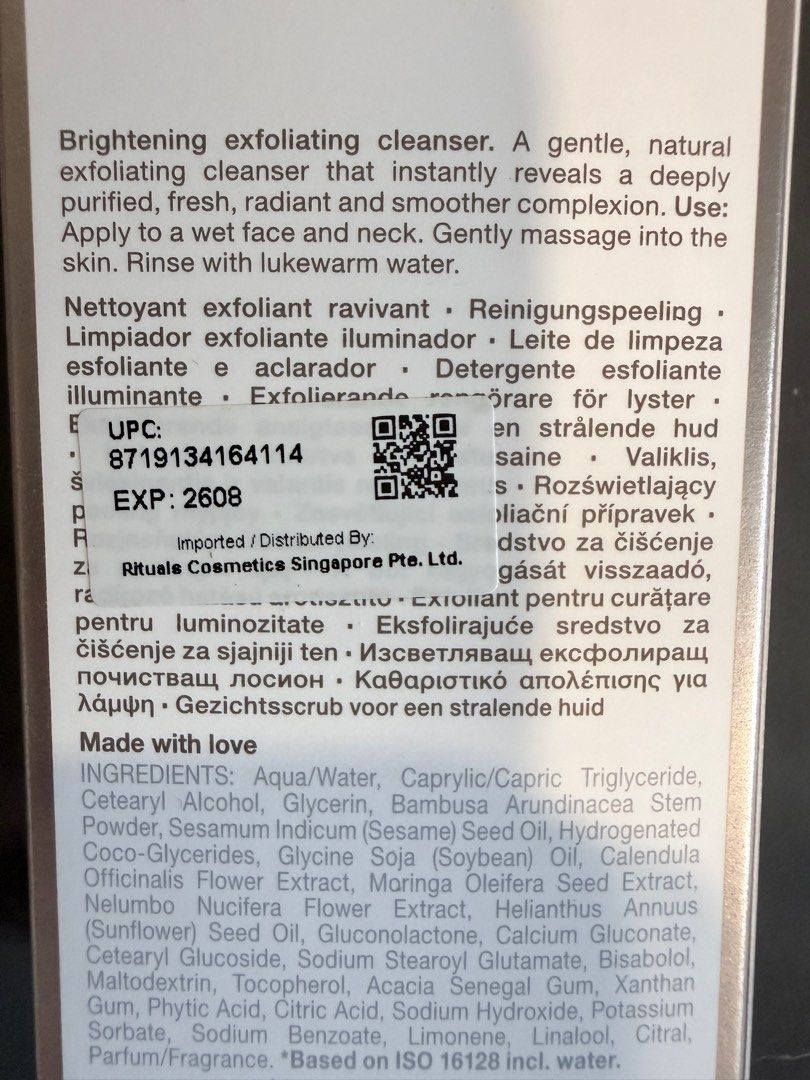 Rituals The Ritual of Namaste Purify Face Exfoliator, Beauty & Personal ...