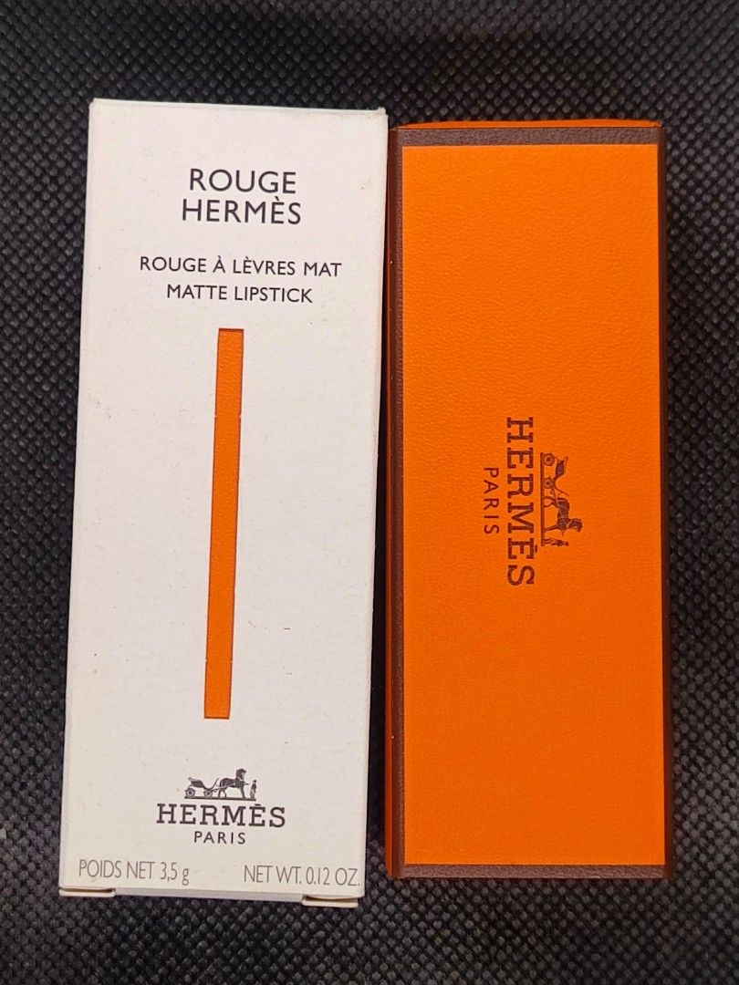 ROUGE HERMES MATTE LIPSTICK (Category: Makeup) located in Bacoor. Submitted by aesthetic.bloom_01 (Listing ID 1409524169, Image 2). Description: BRAND NEW WITH BOX ROUGE HERMES MATTE LIPSTICK 3.5 GRAMS SHADE: ROUGE CASAQUE 64 MAT -ALL ITEMS ARE GUARANTEED AUTHENTIC OR MONEY BACK IF PROVEN FAKE 💯.