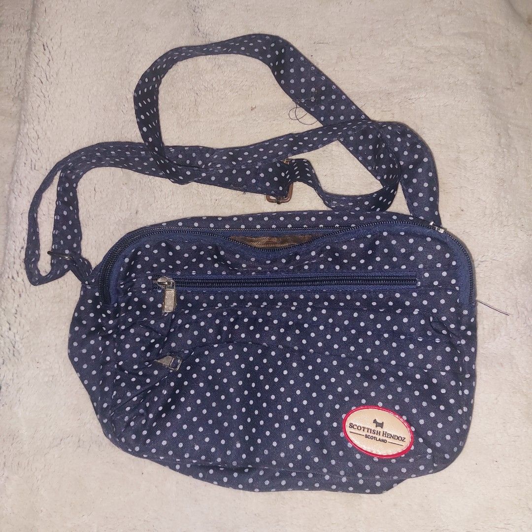 Scottish Terrier Polka Dot Crossbody Bag (Category: Cross-body Bags) located in Rizal. Submitted by mx_kenzie (Listing ID 1409571820, Image 1). Description: preloved body bag.