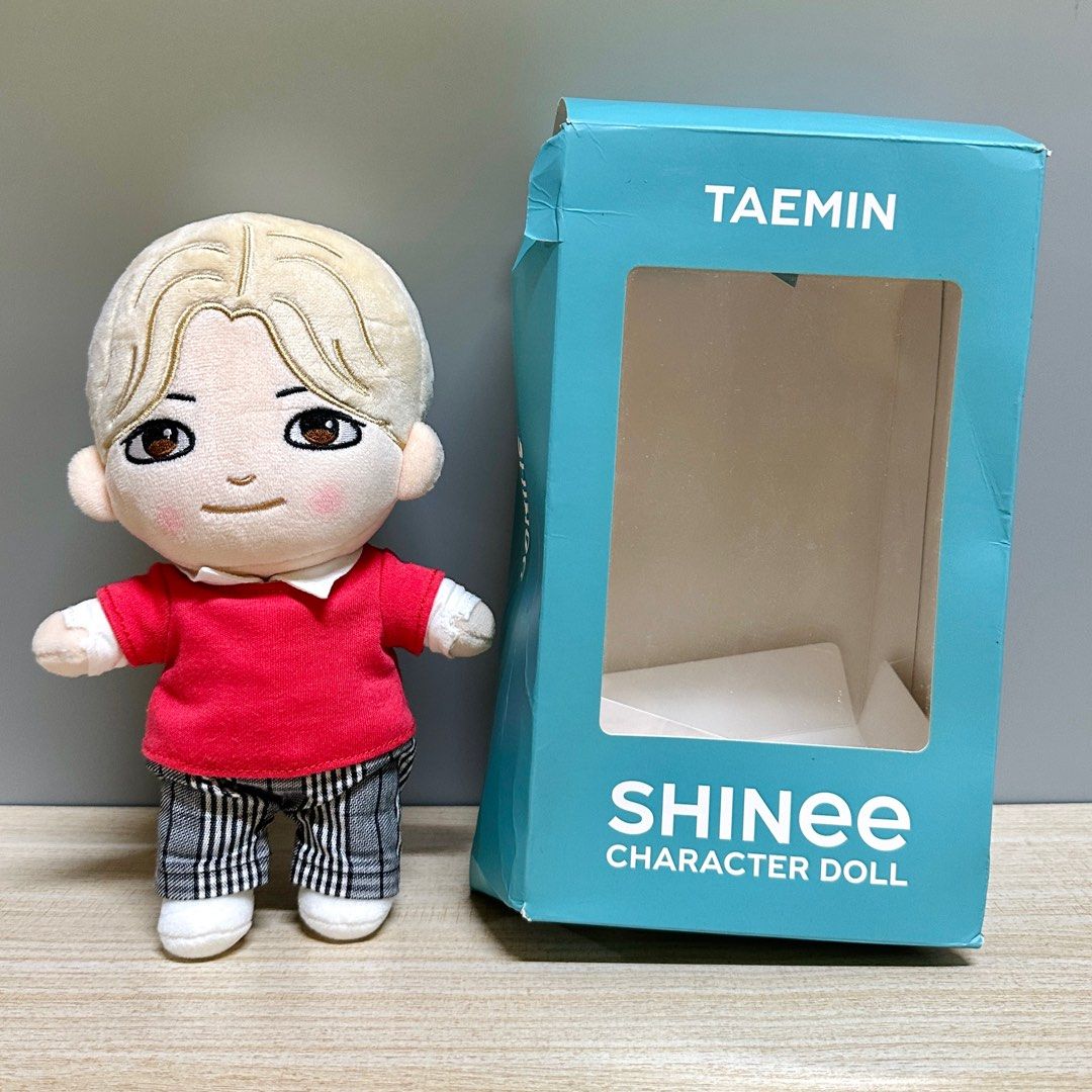 SHINee Taemin Plush Doll 24cm - Php 950 NOTE: DAMAGED BOX (Category: Plushies & Soft Toys) located in Davao. Submitted by pandorastoybox (Listing ID 1409591244, Image 1). Description: SHINee Taemin Plush Doll 24cm - Php 950 NOTE: DAMAGED BOX.