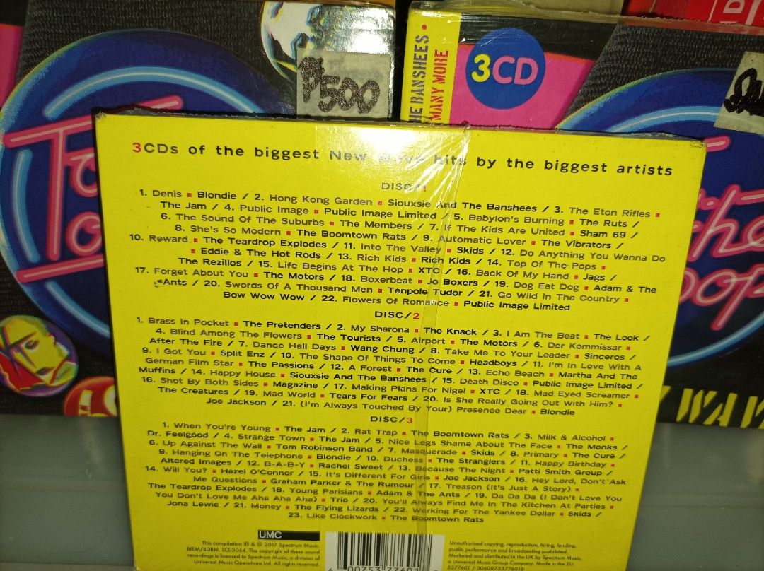 Top of The Pops - New Wave 3CD (Category: CDs & DVDs) located in Manila. Submitted by nw101 (Listing ID 1409486399, Image 2). Description: SALE dating 1k to P800 to P500 NA LANG! Brand New Sealed Top Of The Pops - New Wave 3CD P 500 each (fix) 1st to pay basis po tayo. NO RESERVATION (iwas joy miner/joy reserver) Manila - Pick up or rider pick up Provincial - JNT (everyday shipping) Like us & follow Lahn's Vinyl Shop.