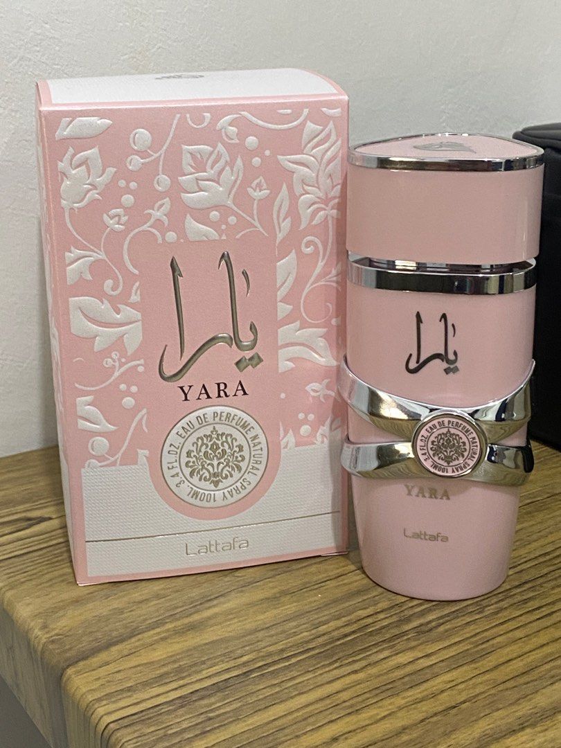 Yara by Lattafa Perfume 100ml (Category: Fragrance & Deodorants) located in Bacoor. Submitted by treasuretrovegoods (Listing ID 1409454041, Image 1). Description: Sprayed less than 10x Bought at Alabang Town Center (ATC) for ₱3k+ in June 2025 With box Guaranteed authentic Sweet, fruity, powdery RFS: Decluttering.