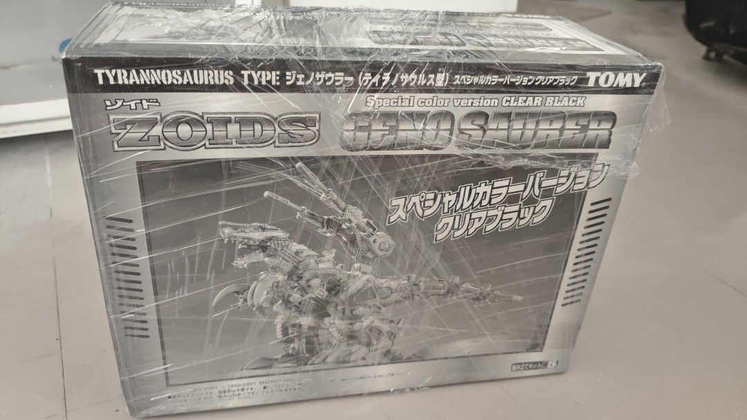 Zoids Geno Saurer (Category: Gundam & Model Kits) located in Pasig City. Submitted by mxn_jp (Listing ID 1409455559, Image 1). Description: Takara Tomy Zoids For sale 2004 Geno Saurer "Special Clear Black" Version Scale 1/72 ✅Brand New Sealed Box (I wrapped it with additional Clear wrap to avoid box damage) ✅Box Condition 10/10 👍 Rare, Limited Edition only. If Meetups, near Pasig and Binangonan Areas only. Shipping via LBC, buyer must shoulder s