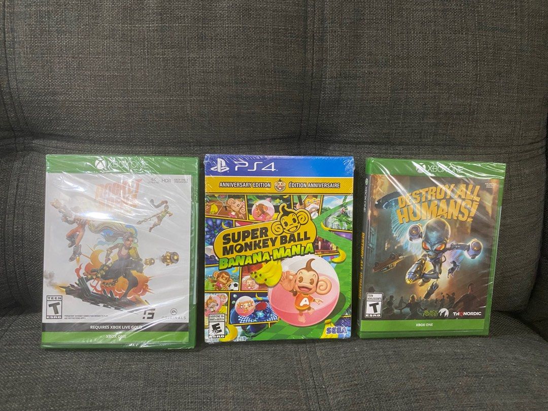 🇺🇸 Xbox & PS4 CD (Category: PlayStation) located in Manila. Submitted by pinkmoschino (Listing ID 1409793131, Image 1). Description: Xbox rocket - 750 Xbox Destroy all human - 1,250 Ps4 super monkey - 1,000.