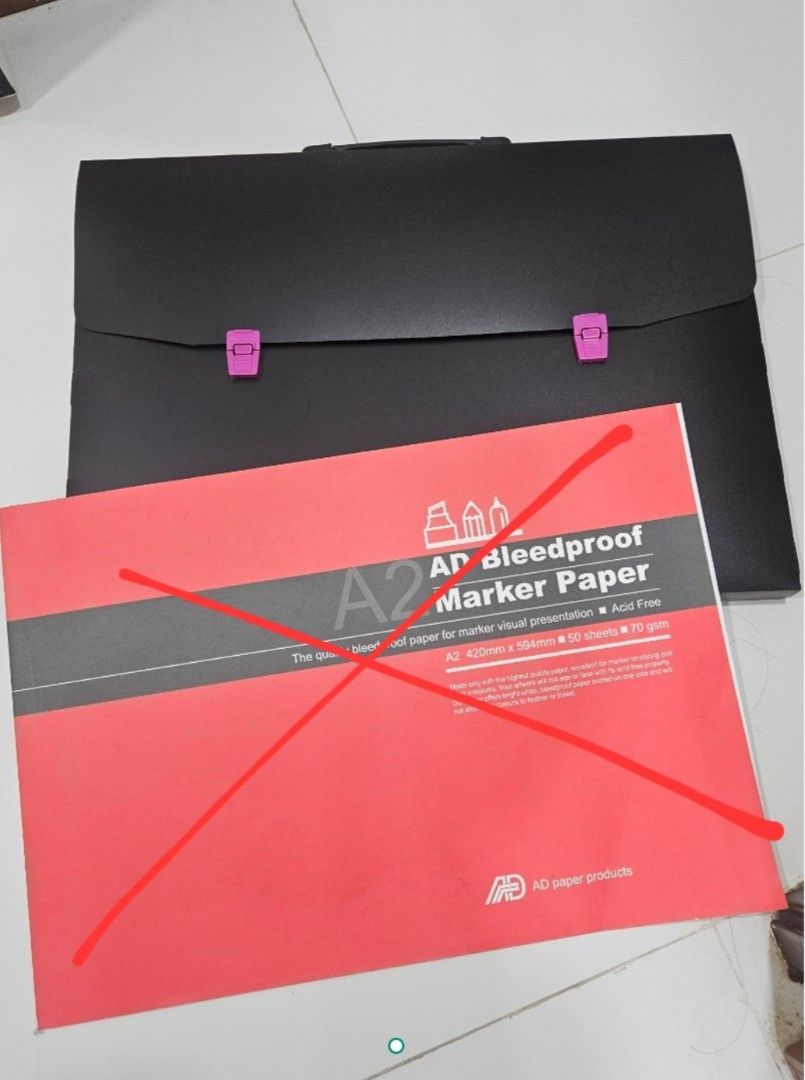 A2 Folder (Category: Stationery & School Supplies) located in Singapore. Submitted by marvelirious (Listing ID 1376492669, Image 1). Description: A2 Folder - $15 ( Got it for $25+++, used a few times, only has minor scratches but no damages).