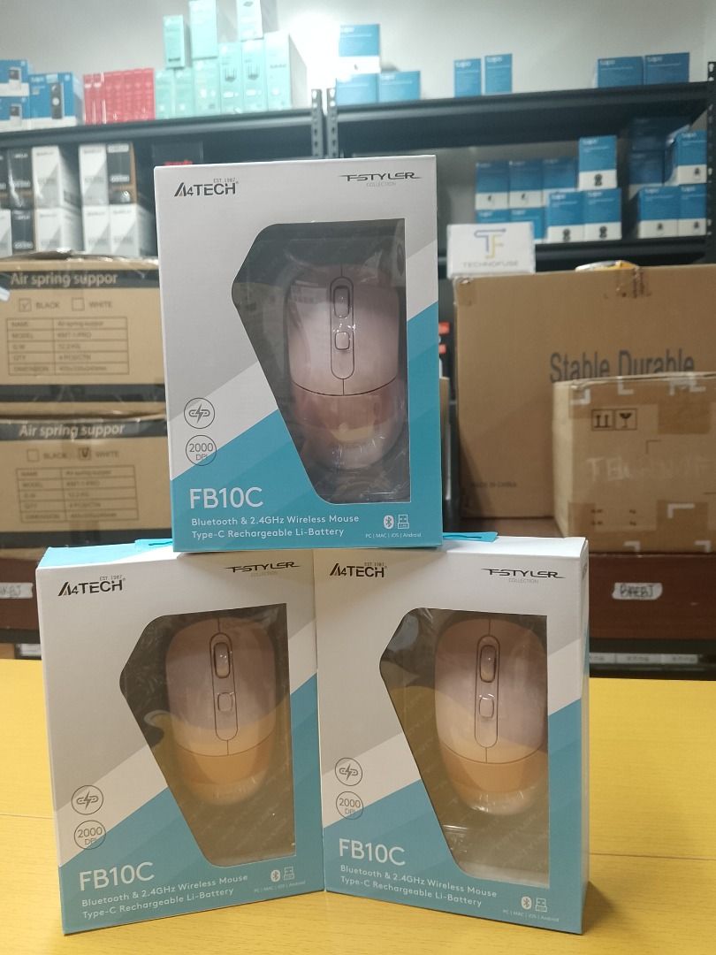 A4Tech FB10C Bluetooth & Wireless Rechargeable Mouse Baby Pink (Category: Mouse & Mousepads) located in Pasig City. Submitted by technofuseofficial (Listing ID 1409700000, Image 2). Description: A4Tech FB10C Bluetooth & Wireless Rechargeable Mouse Baby Pink Brand New and Original Items Store Location: 4F Unit 402, 604 Shaw Boulevard, Barangay Kapitolyo, Pasig City Same Day Delivery: - Lalamove delivery within Metro Manila - For walk-ins: Always P