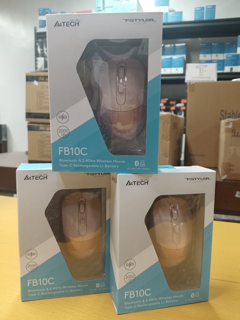 A4Tech FB10C Bluetooth & Wireless Rechargeable Mouse Baby Pink (Category: Mouse & Mousepads) located in Pasig City. Submitted by technofuseofficial (Listing ID 1409700000, Image 3). Description: A4Tech FB10C Bluetooth & Wireless Rechargeable Mouse Baby Pink Brand New and Original Items Store Location: 4F Unit 402, 604 Shaw Boulevard, Barangay Kapitolyo, Pasig City Same Day Delivery: - Lalamove delivery within Metro Manila - For walk-ins: Always P