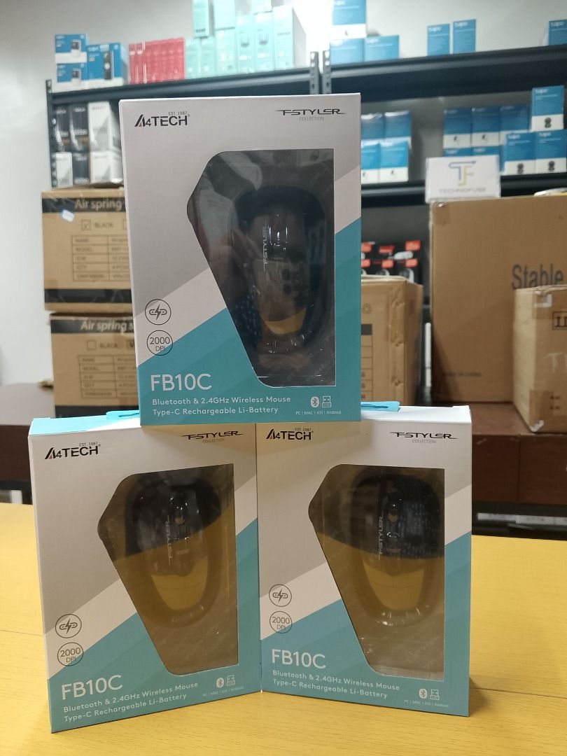 A4Tech FB10C Bluetooth & Wireless Rechargeable Mouse Stone Black (Category: Mouse & Mousepads) located in Pasig City. Submitted by technofuseofficial (Listing ID 1409700258, Image 2). Description: A4Tech FB10C Bluetooth & Wireless Rechargeable Mouse Stone Black Brand New and Original Items Store Location: 4F Unit 402, 604 Shaw Boulevard, Barangay Kapitolyo, Pasig City Same Day Delivery: - Lalamove delivery within Metro Manila - For walk-ins: Alwa