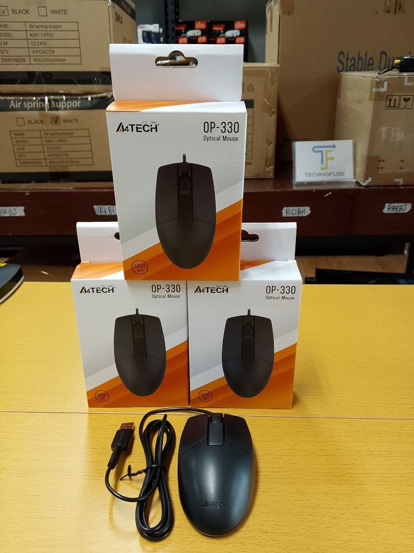 A4Tech OP-330 Optical 3D Wired Mouse USB Black (Category: Mouse & Mousepads) located in Pasig City. Submitted by technofuseofficial (Listing ID 1409694152, Image 2). Description: A4Tech OP-330 Optical 3D Wired Mouse USB Black Brand New and Original Items Store Location: 4F Unit 402, 604 Shaw Boulevard, Barangay Kapitolyo, Pasig City Same Day Delivery: - Lalamove delivery within Metro Manila - For walk-ins: Always PM first for item availability - 