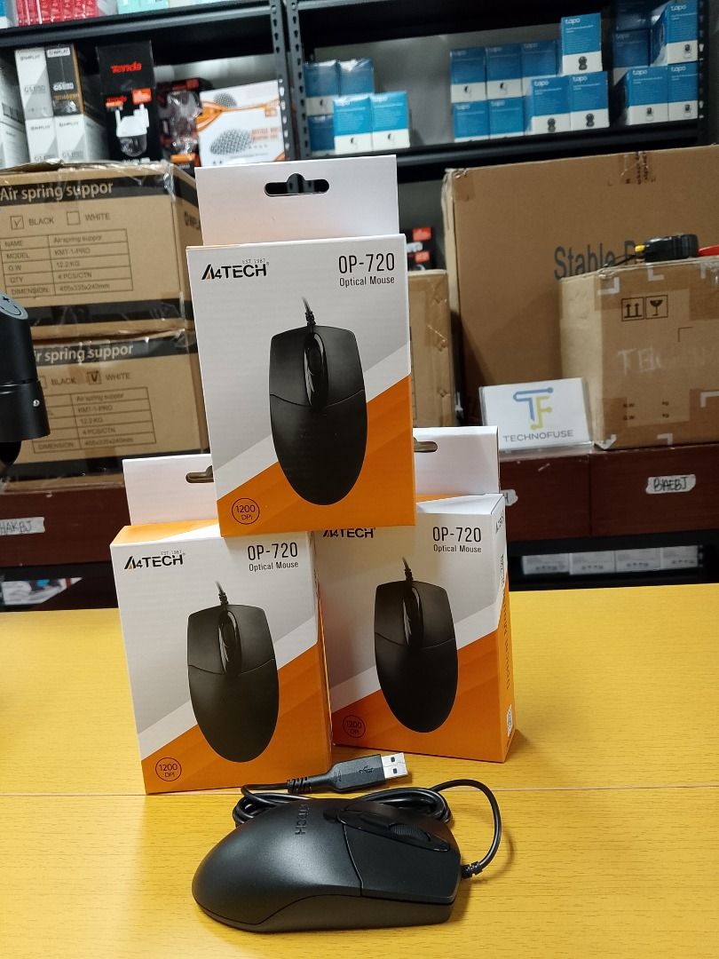 A4Tech OP-720 Optical 3D Wired Mouse USB Black (Category: Mouse & Mousepads) located in Pasig City. Submitted by technofuseofficial (Listing ID 1409693785, Image 3). Description: A4Tech OP-720 Optical 3D Wired Mouse USB Black Brand New and Original Items Store Location: 4F Unit 402, 604 Shaw Boulevard, Barangay Kapitolyo, Pasig City Same Day Delivery: - Lalamove delivery within Metro Manila - For walk-ins: Always PM first for item availability - 