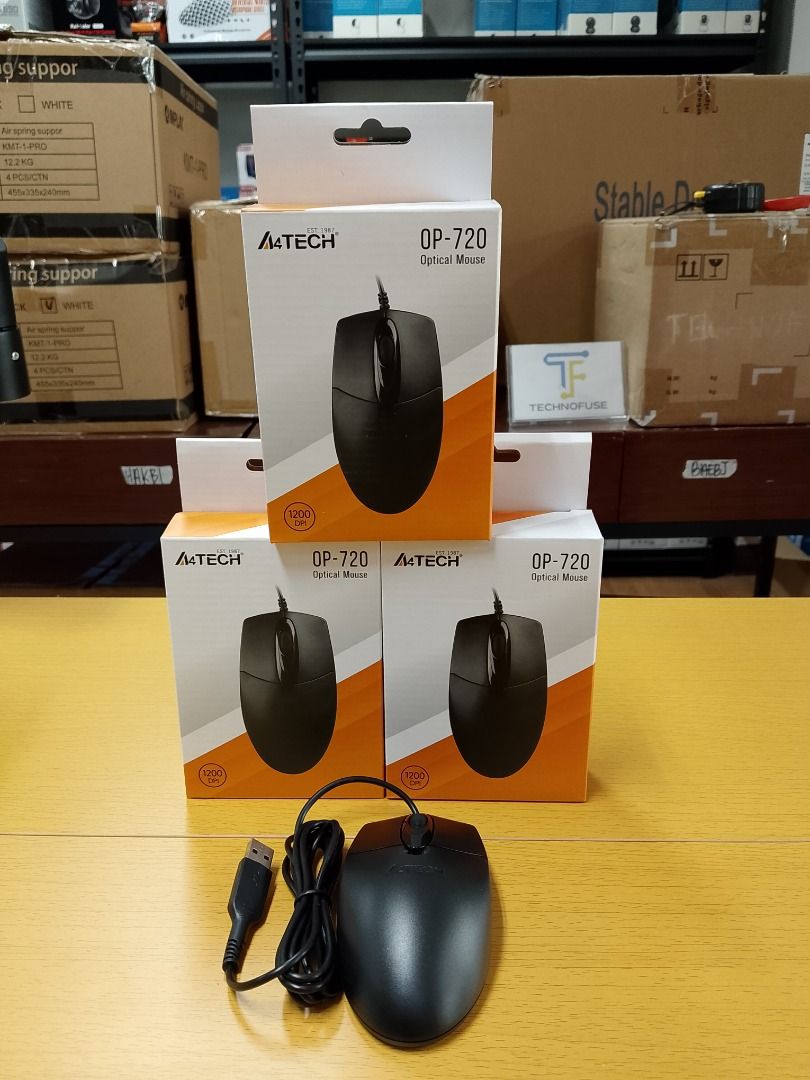 A4Tech OP-720 Optical 3D Wired Mouse USB Black (Category: Mouse & Mousepads) located in Pasig City. Submitted by technofuseofficial (Listing ID 1409693785, Image 1). Description: A4Tech OP-720 Optical 3D Wired Mouse USB Black Brand New and Original Items Store Location: 4F Unit 402, 604 Shaw Boulevard, Barangay Kapitolyo, Pasig City Same Day Delivery: - Lalamove delivery within Metro Manila - For walk-ins: Always PM first for item availability - 