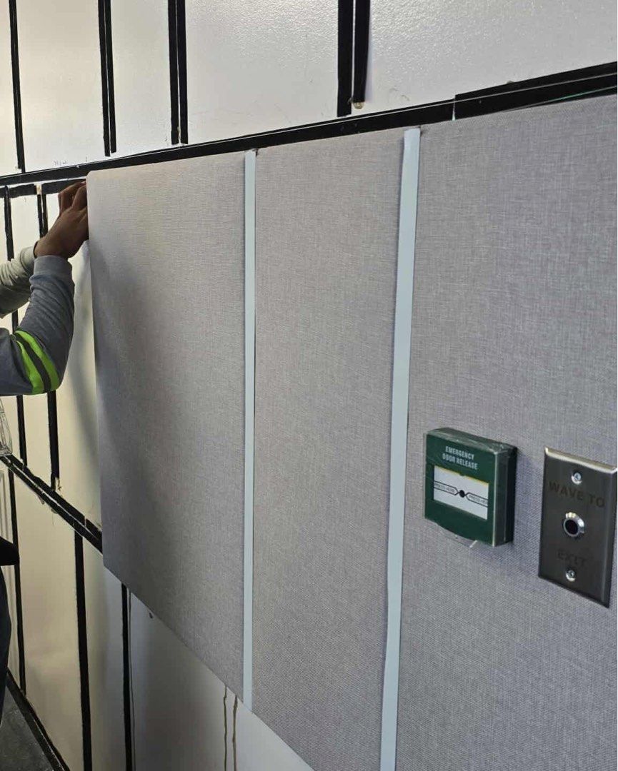 ACOUSTIC PANEL FOR SOUND TREATMENT / SOUNDPROOFING (Category: Construction & Building Materials) located in Marikina City. Submitted by christine_km8enterprises (Listing ID 1409644892, Image 2). Description: Suono Fabric Acoustic Panel A sleek, stylish solution that blends premium sound‑absorption with interior design. Wrapped in breathable, stretchable fabric (available in a range of colors and patterns), the core is made of high‑density acousti