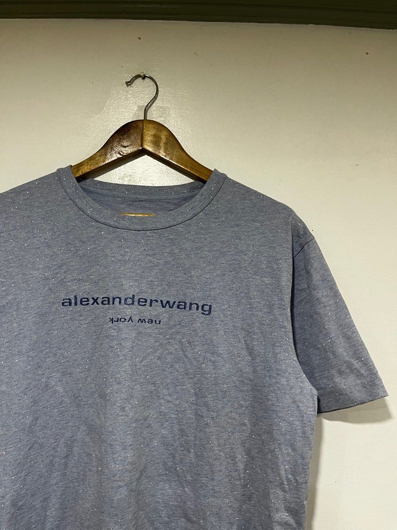 Alexander Wang - Alexander Wang | Short Sleeve Tee w/ Glitters (Category: Tshirts & Polo Shirts ) located in Taguig. Submitted by shhhhselection (Listing ID 1409795661, Image 3). Description: WTS Alexander Wang - Alexander Wang | Short Sleeve Tee w/ Glitters Authentic Medium Width - 22” Length - 28” Excellent Condition No Issue 998 pesos only! 📍Taguig City.