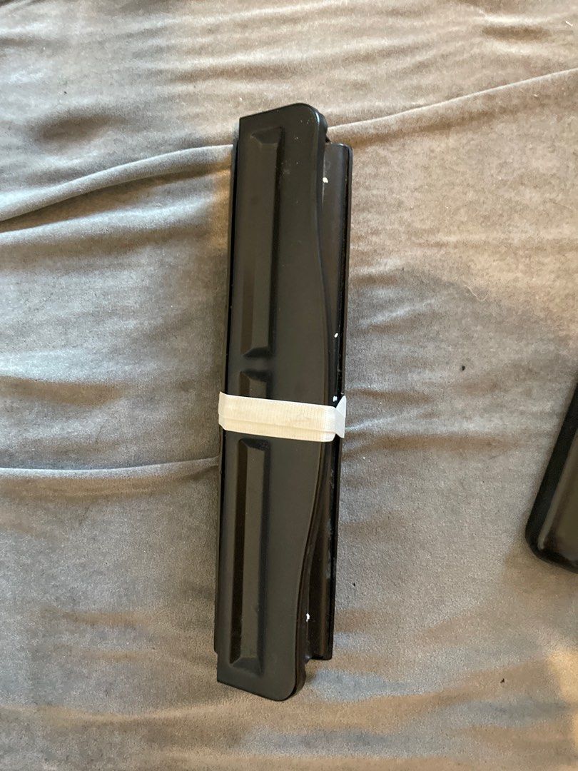 Black Paper Punch (Category: Craft Supplies & Tools) located in Taguig. Submitted by fae99 (Listing ID 1409709702, Image 3). Description: - Black paper punch - In good working condition - Punches holes for binders - Held together with tape - Includes demonstration with paper RFS: Moving out .