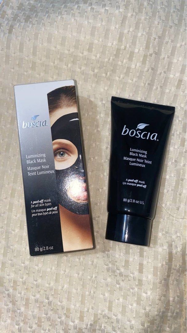 Boscia Luminizing Black Mask (Category: Face Care) located in Angeles City. Submitted by declutterko (Listing ID 1409764081, Image 1). Description: - Authentic, sourced from the US - Opened to test only.