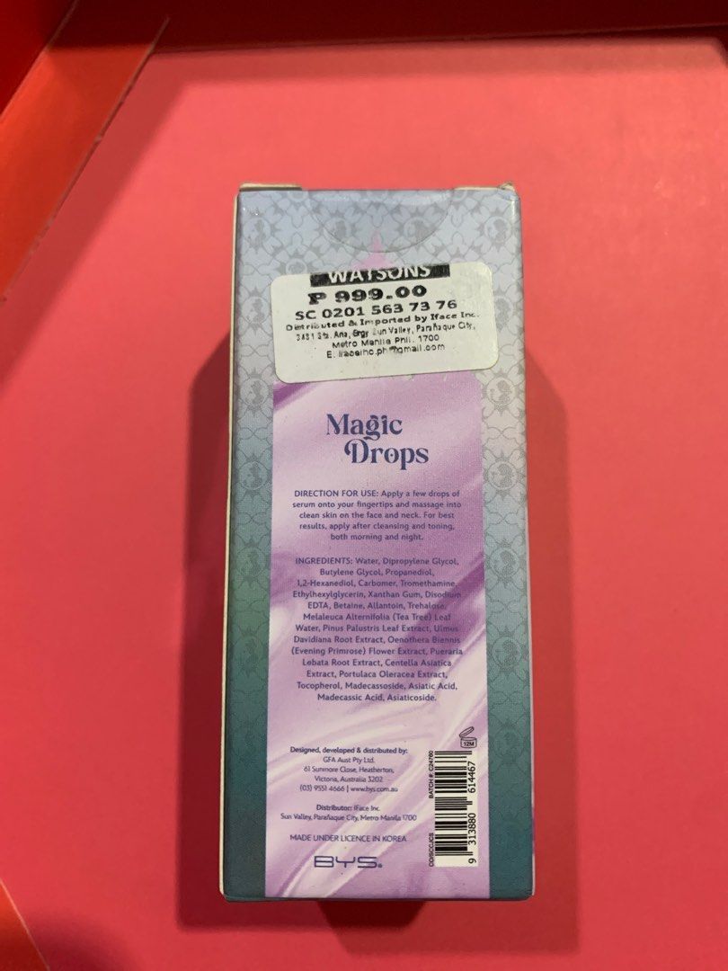 BYS Magic Drops Calming Serum (Category: Face Care) located in Taguig. Submitted by seekstyleph (Listing ID 1409763892, Image 2). Description: .
