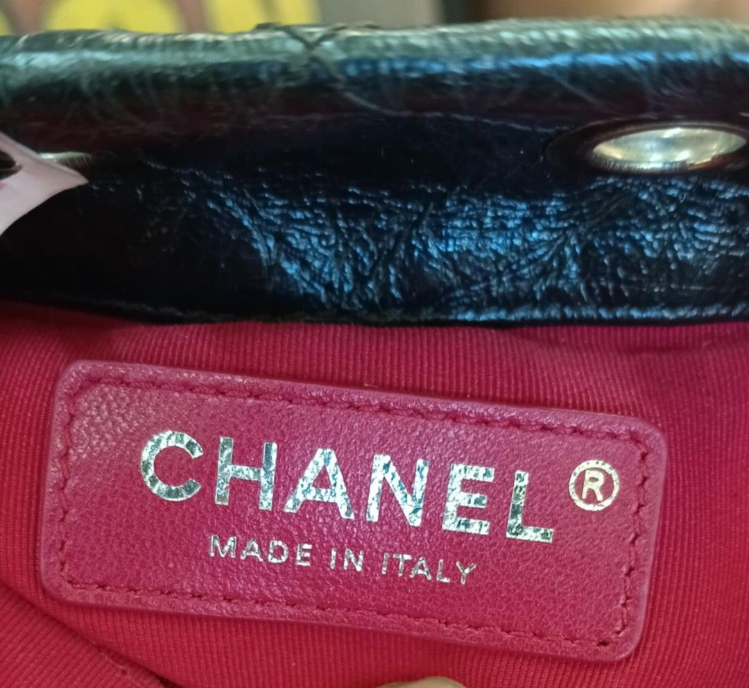 Chanel Gabrielle Bucket Backpack Bag (Category: Luxury Bags & Wallets) located in Legazpi City. Submitted by georgepine07142 (Listing ID 1409700275, Image 3). Description: Preloved Authentic Chanel Gabrielle Bucket Bag An iconic Chanel Gabrielle Bucket Bag with a code inside and a very spacious interior, perfect for daily use. 👜 Condition & Flaws (Please read carefully): With signs of usage This bag is missing its original chains, which normally