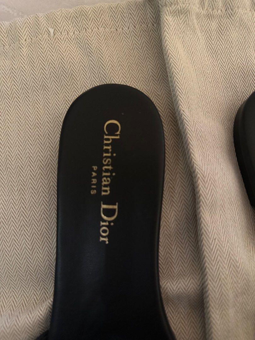 Christian Dior Dway Slides Navy Blue (Category: Slippers and slides) located in Mandaluyong City. Submitted by rae_tt (Listing ID 1409765284, Image 3). Description: AUTHENTIC DIOR DWAY SLIDES NANVY BLUE WORN LESS THAN 10x Rfs: gave birth, doesnt fit me anymore No proof of authenticity, but 100% authentic bought in Paris but no box anymore. .