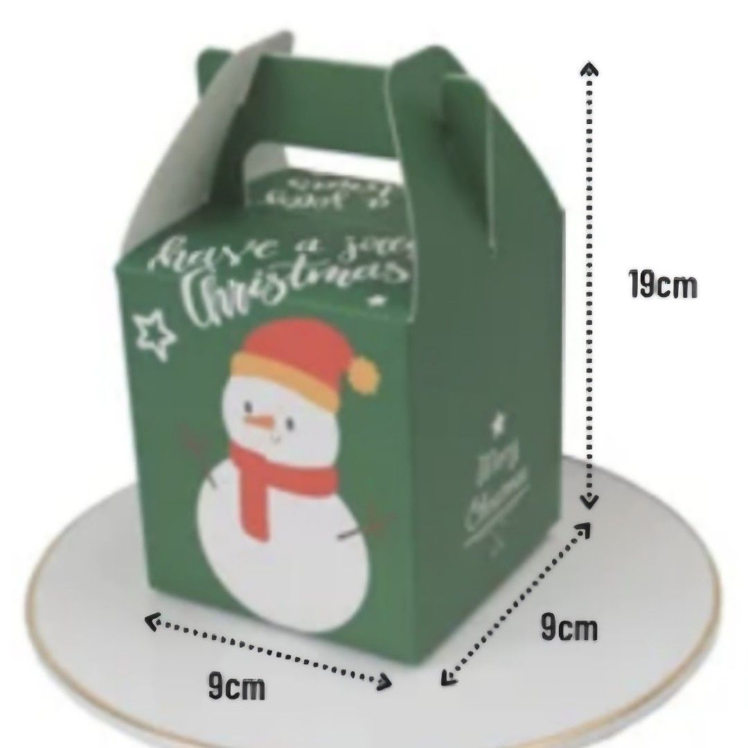 Christmas Gift Boxes (Category: Storage Boxes & Baskets) located in Manila. Submitted by jimtonline1206 (Listing ID 1409655493, Image 2). Description: - Set of Christmas-themed gift boxes. - Each box features a different festive design (Santa Claus, reindeer, holiday greetings). - Ideal for small gifts or treats. - Boxes include handles for easy carrying. Pack of 6.