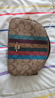 Coach Legacy Signature Stripe Mini Rory Bag in Red, Women's Fashion ...